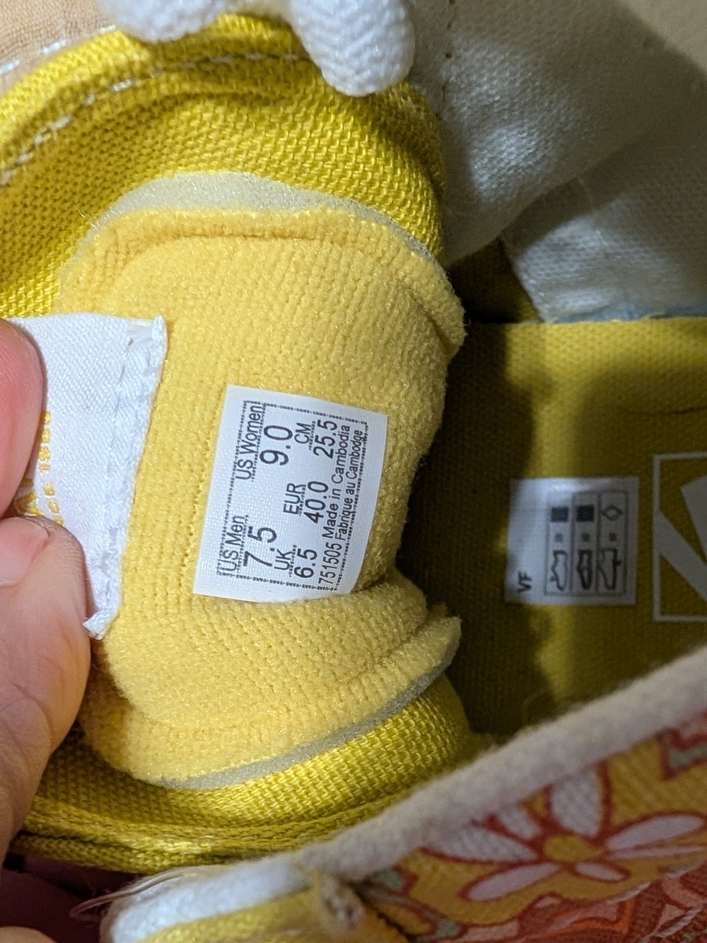 Vans Yellow High Top Sneakers Women's Size 9 - Picture 10 of 10